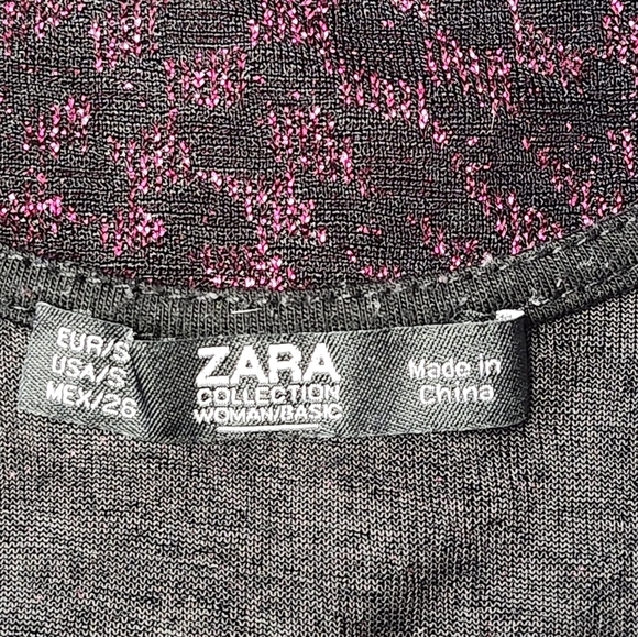 Zara Metallic Shimmer Bodysuit Size Small - Picture 5 of 8